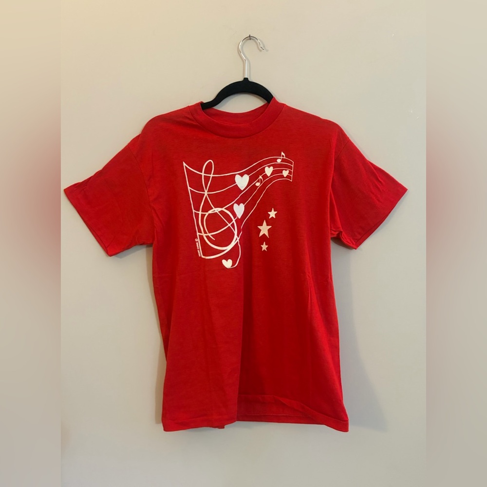 Sport-T by Stedman Vintage Single Stitch Music Graphic Short Sleeve T-Shirt Top